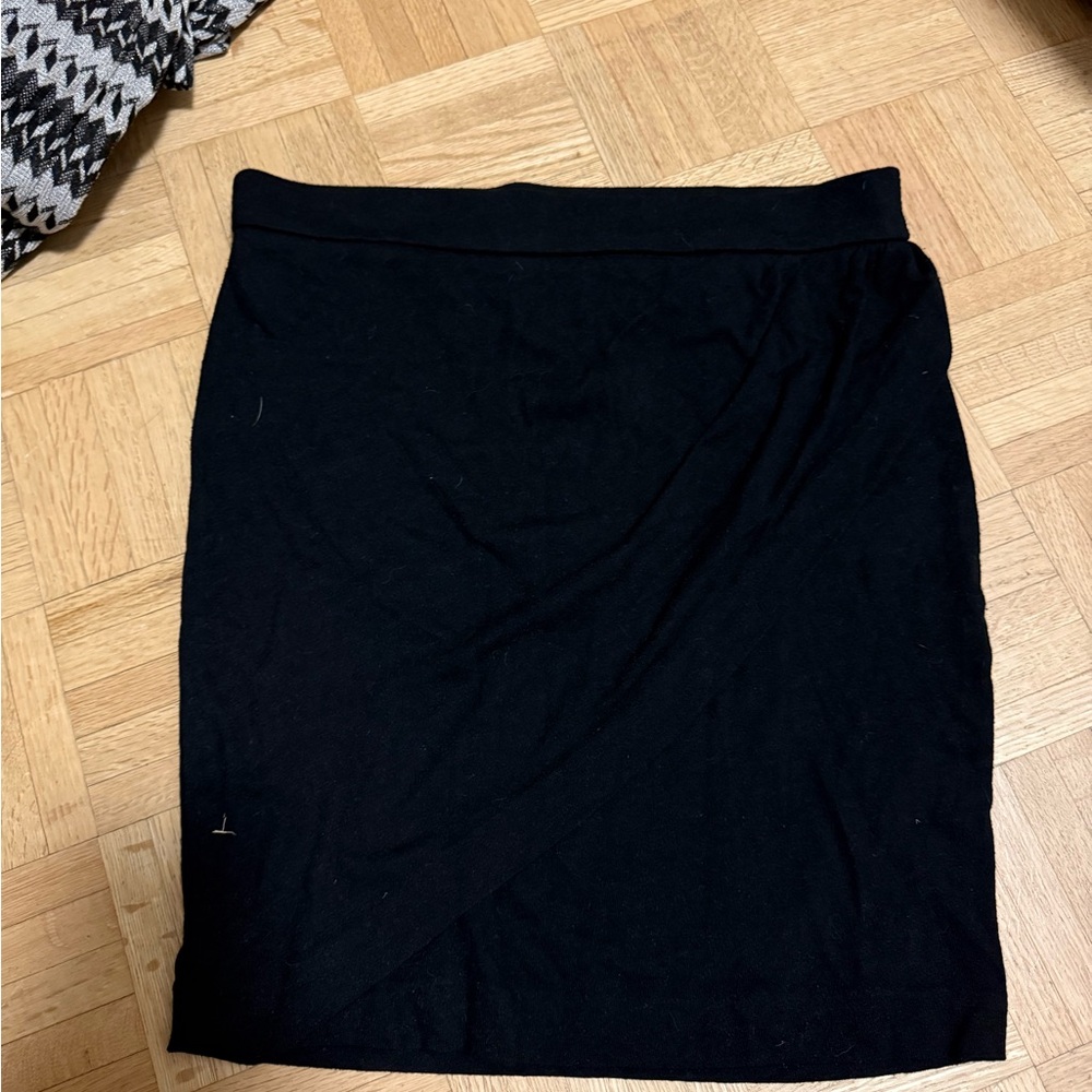 James Perse Black Mini Pencil Skirt Cocktail